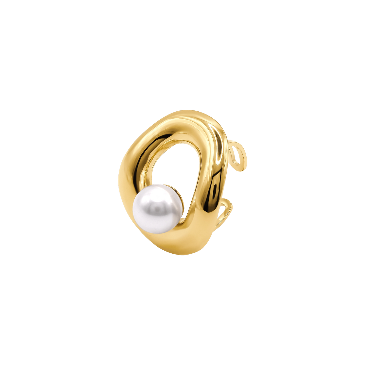 Ring Damen Edelstahl Aveline Gold - Detail der Ringschiene