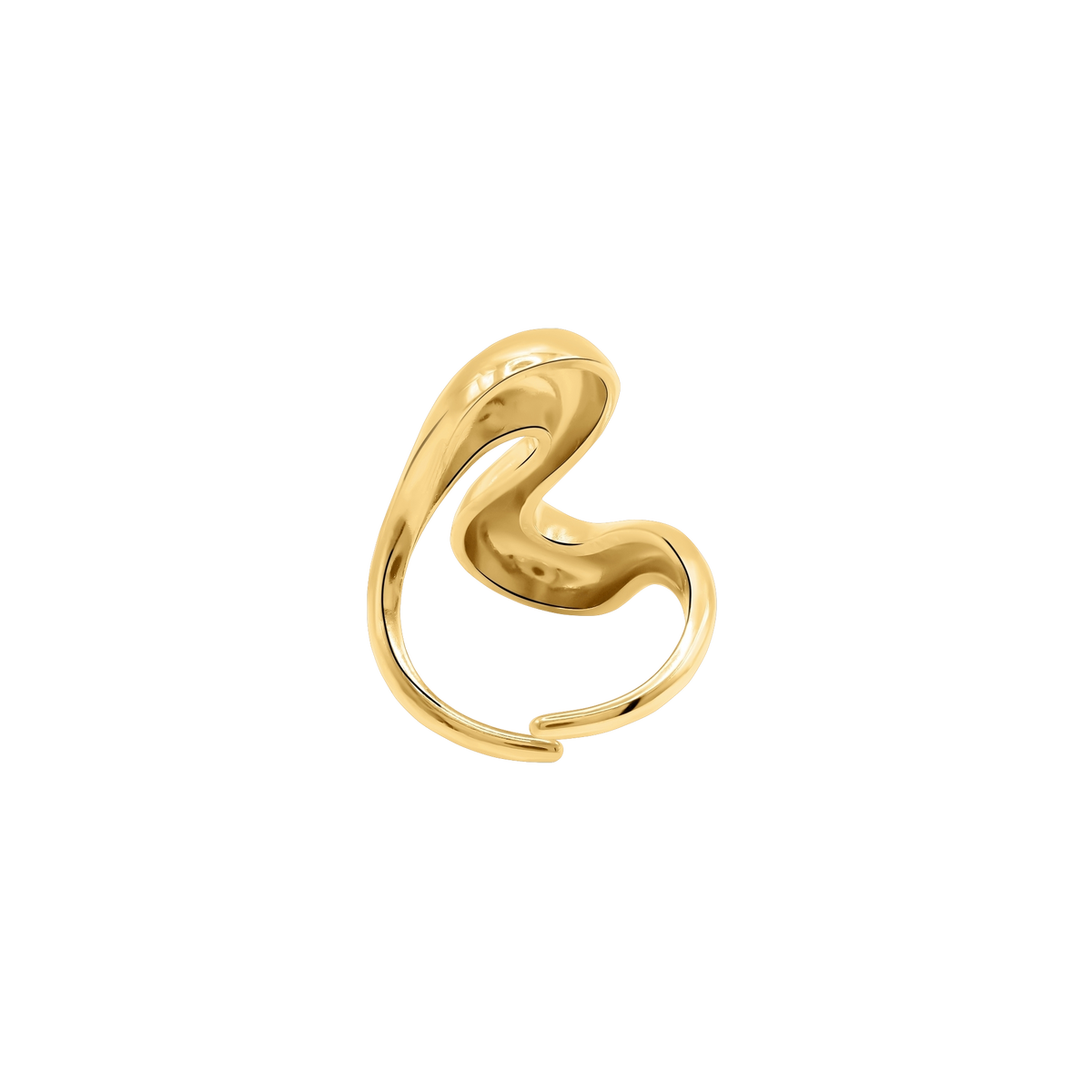 Ring Damen Edelstahl Cyra in Gold - gestylt zum Outfit