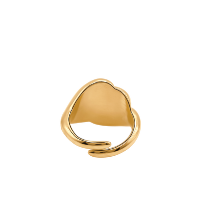 Ring Damen Edelstahl Esra in Gold - gestylt im Look