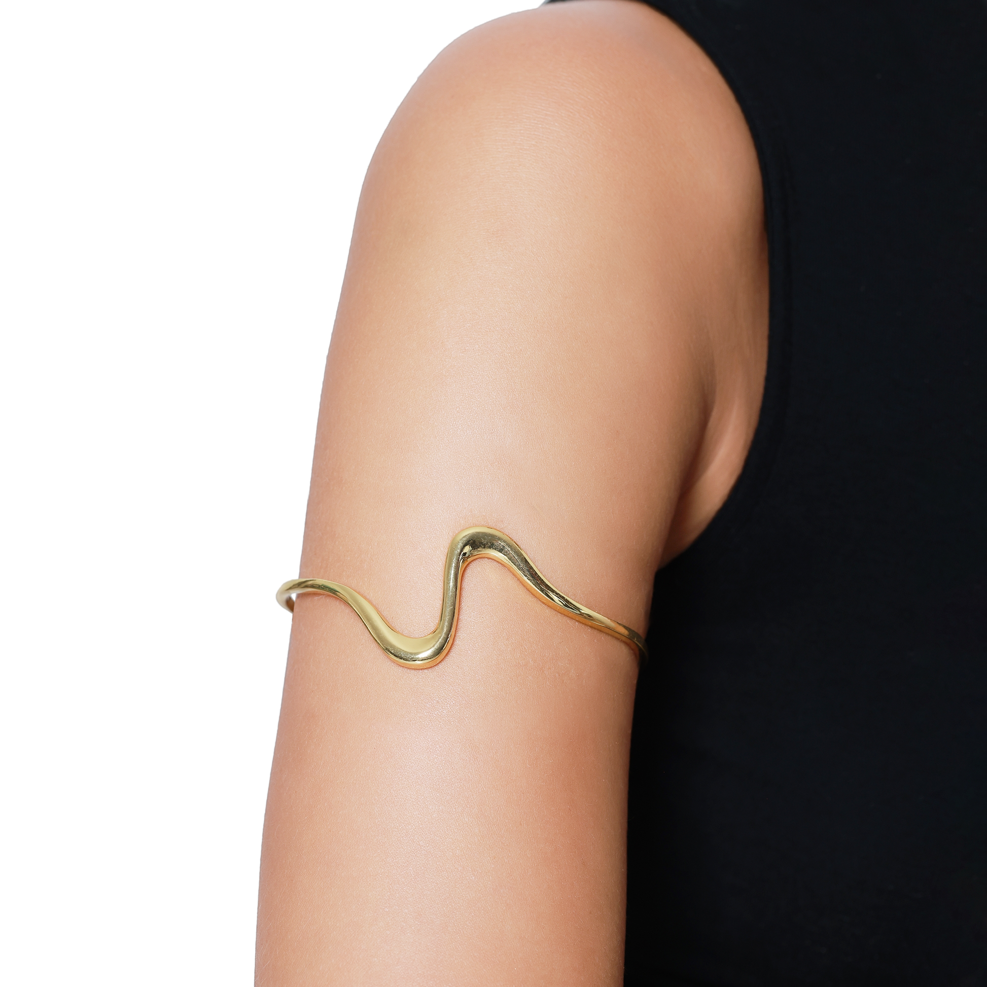 Oberarmreif Damen Edelstahl Vellia Gold Detailansicht
