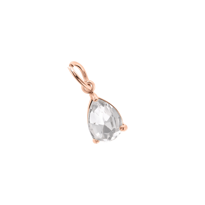 Charm Damen Edelstahl Malys in Rose an einer Kette