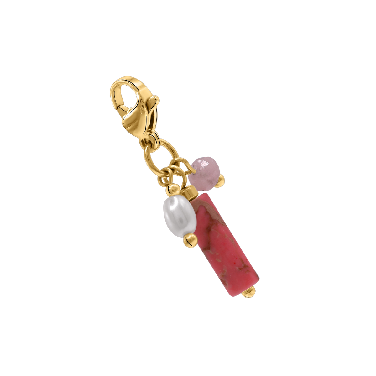 Charm Damen Edelstahl Enisa in Gold an einer Kette