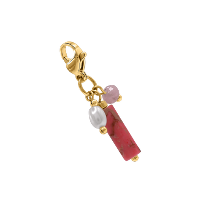 Charm Damen Edelstahl Enisa in Gold an einer Kette