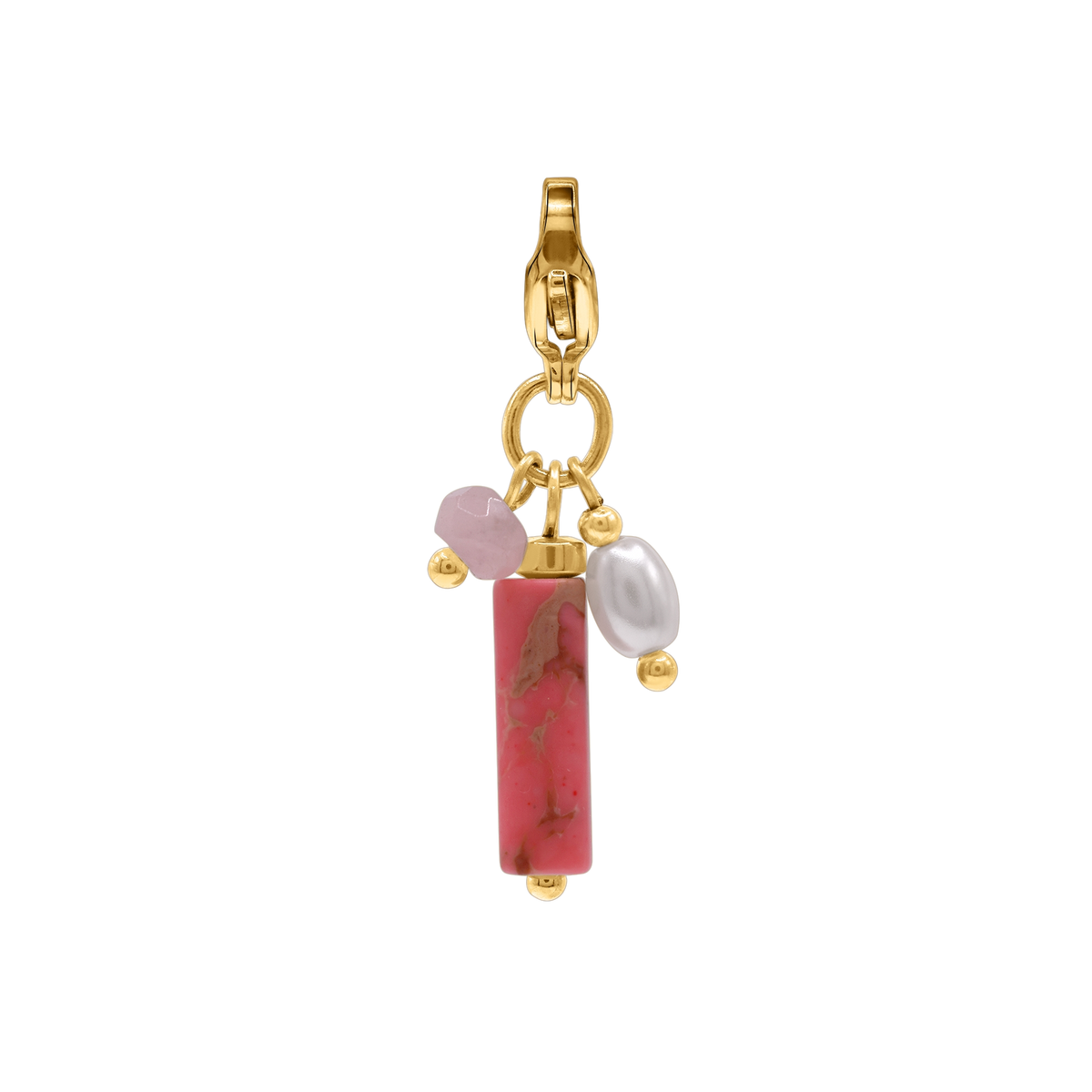Charm Damen Edelstahl Enisa in Gold mit Maßangaben