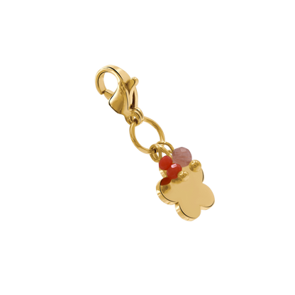 Charm Damen Edelstahl Elira in Gold an einer Kette