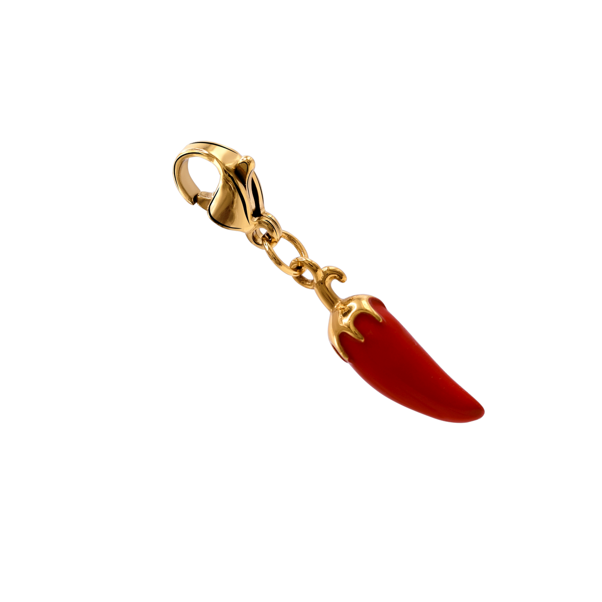 Charm Damen Edelstahl Isis in Gold, Seitenansicht