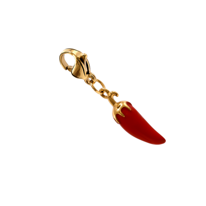 Charm Damen Edelstahl Isis in Gold, Seitenansicht