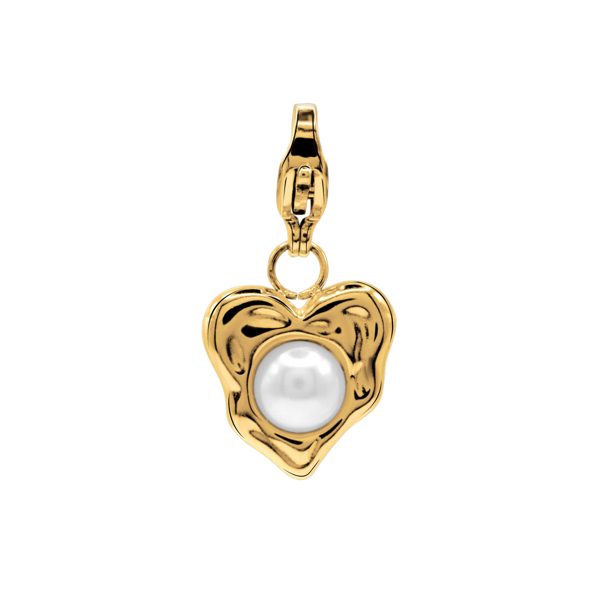 Charm Damen Edelstahl Diya in Gold