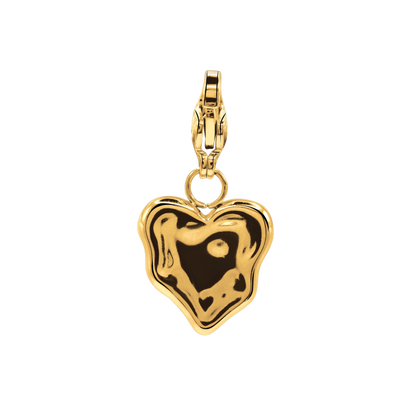 Charm Damen Edelstahl Diya in Gold, Detailansicht