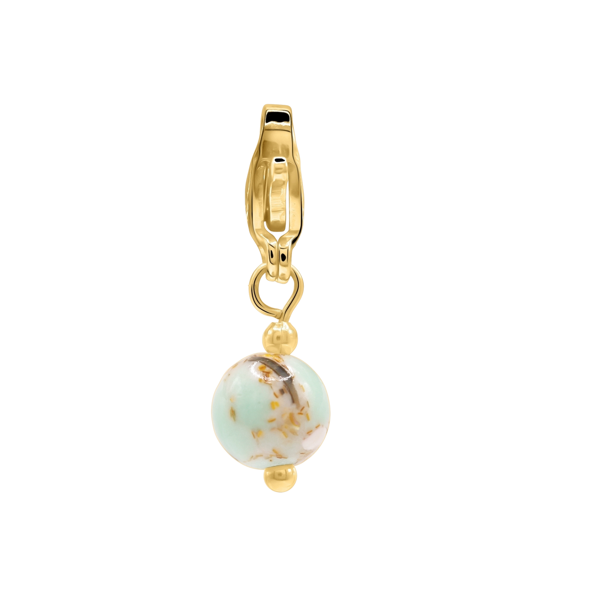 Charm Damen Edelstahl Selja in Gold mit Stein Crystal Vitrail Medium