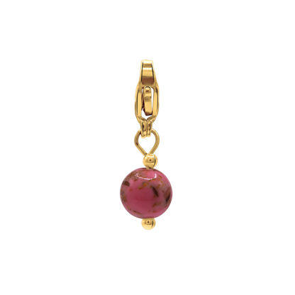 Charm Damen Edelstahl Pihla in Gold mit Stein Light Rose