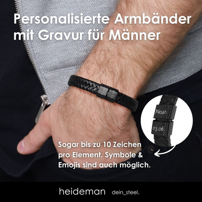 Lederarmband Titus - 2 Elemente