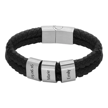 Lederarmband Elian - 3 Elemente