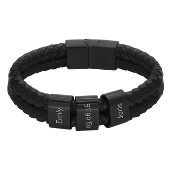 Lederarmband Elian - 3 Elemente